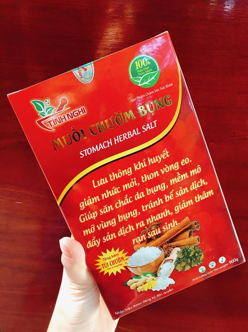 Muối chườm bụng