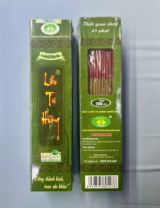 Nhang trầm Bắc Liễu Tri Hương 2 tấc