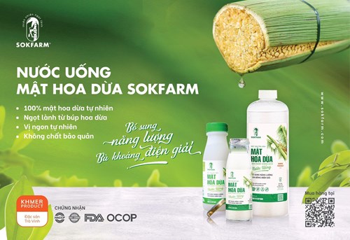 Nước uống mật hoa dừa SOKFARM