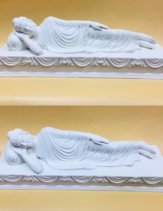 Phật Niết Bàn 40cm trắng