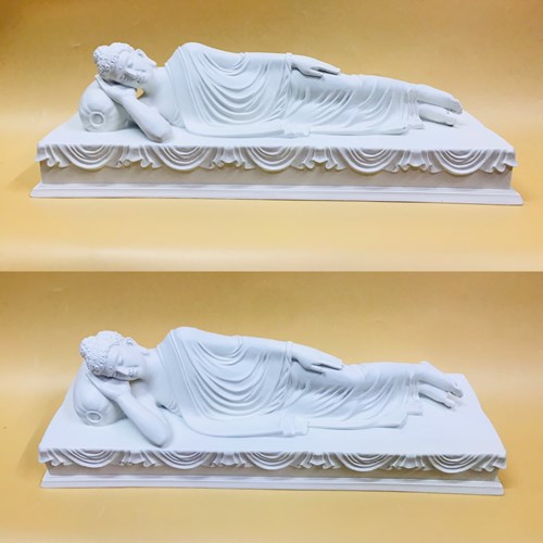 Phật Niết Bàn 40cm trắng