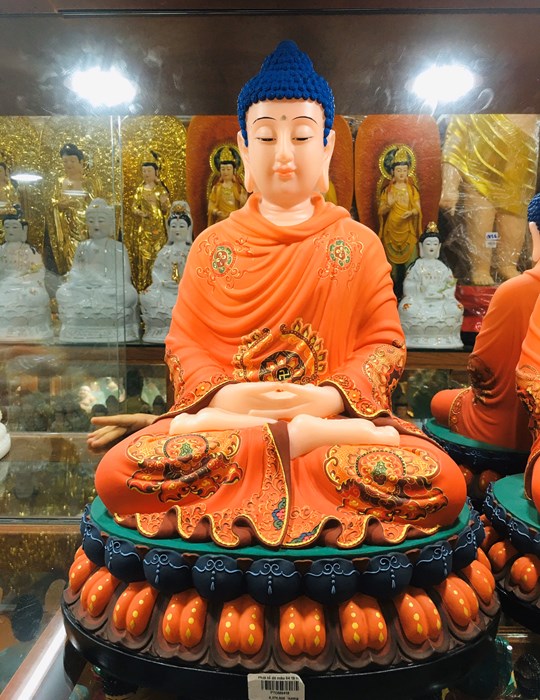 Phật tổ đá màu 19in ms04