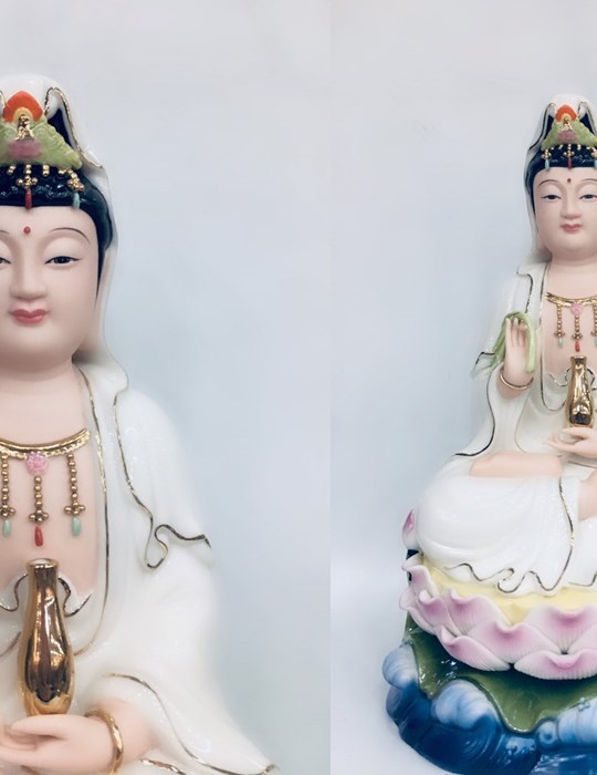 Quan Âm Đức Hóa Xanh 09 12inch