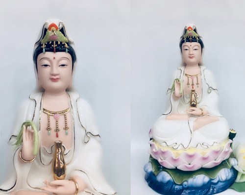 Quan Âm Đức Hóa Xanh 09 12inch