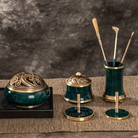 Set xông trầm cao cấp đồng