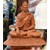 Bổn Sư Ngồi Đế Cỏ 30cm Màu đất áo kín