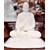 Bổn Sư Ngồi Đế Cỏ 60cm màu trắng áo kín