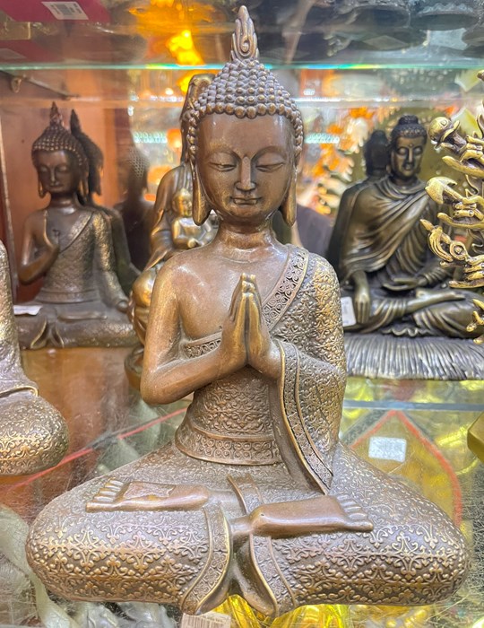 tam bảo nâu chắp tay