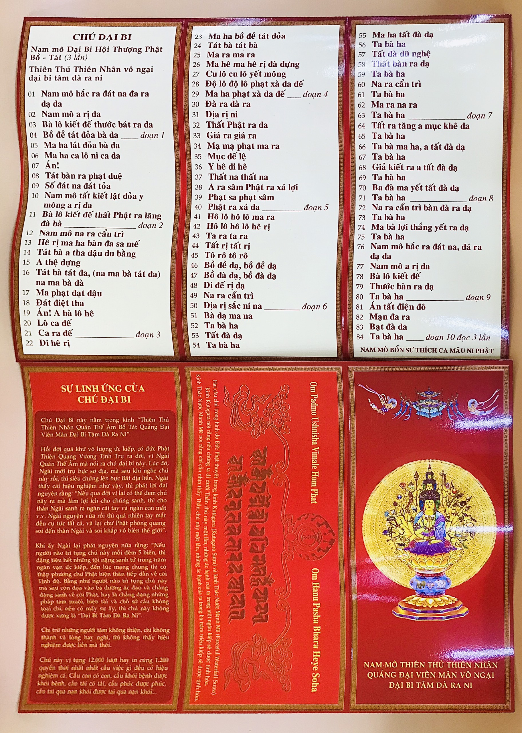 Tấm Chú Đại Bi Lớn 3
