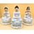 Tam Thế Phật Ngũ Sen Trắng Da 10in