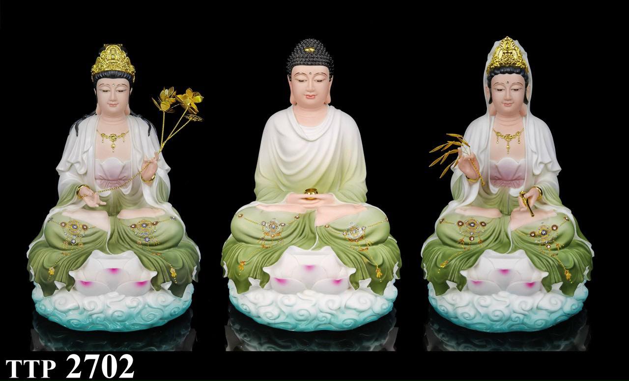 Tam Thế Phật BoLy 2702 19IN Xanh