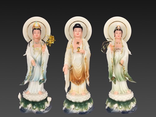Tam Thế Phật Đứng Đá Xanh