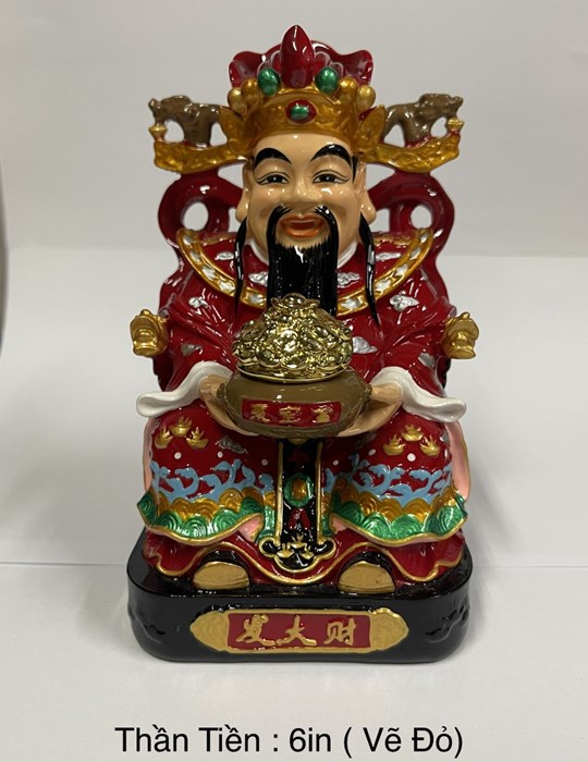 Thần Tiền Vẽ Đỏ 6in
