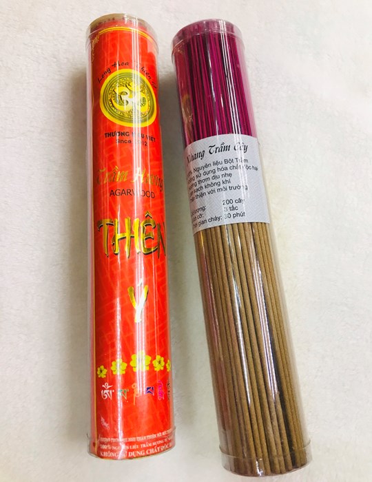 Trầm Thiên Ý Ống Đỏ 3 Tấc