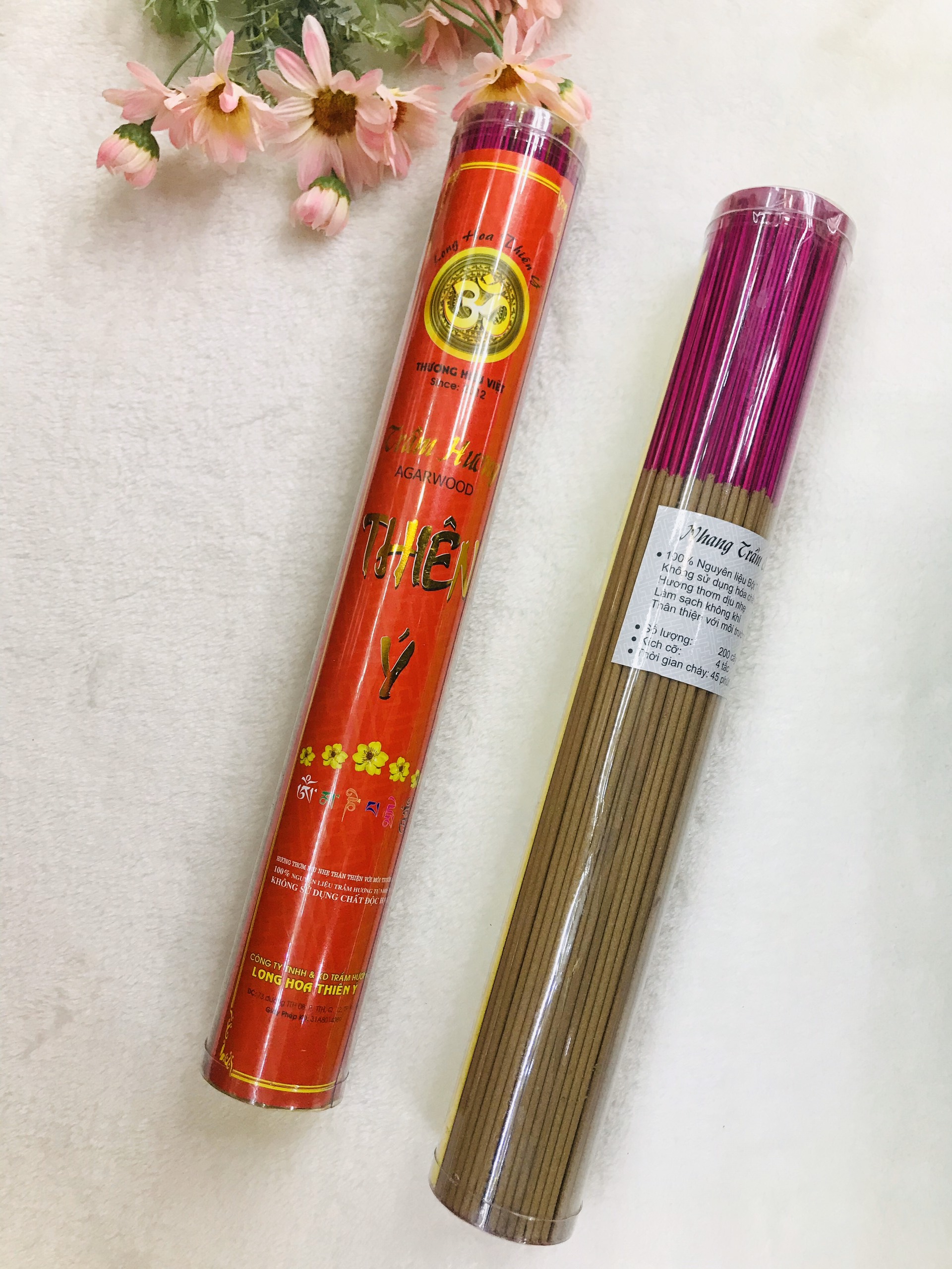 Trầm Thiên Ý Ống Đỏ 4 Tấc