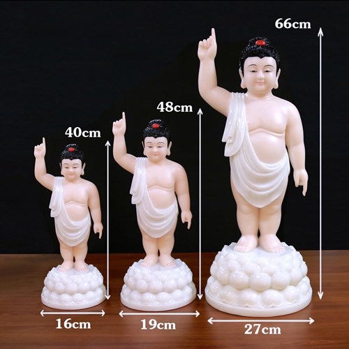 Tượng Đản Sanh đá 19in - 48cm