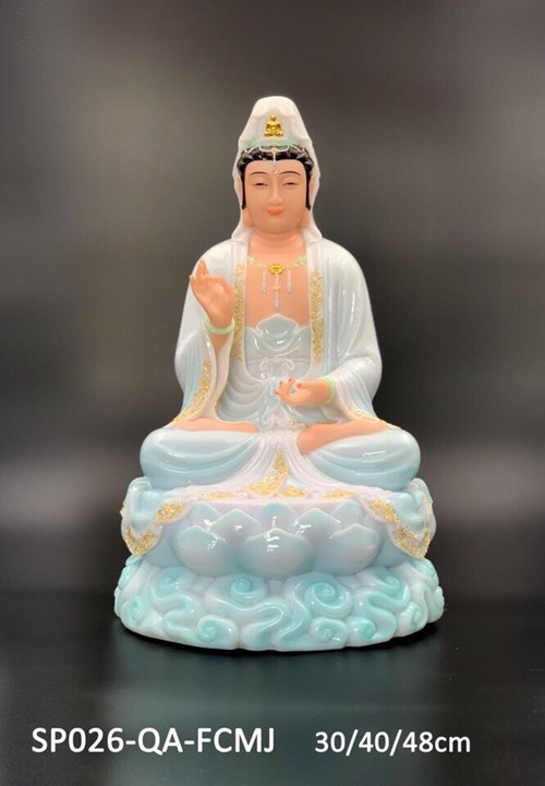 Tượng Quan Âm đá SP026 30cm FCMJ