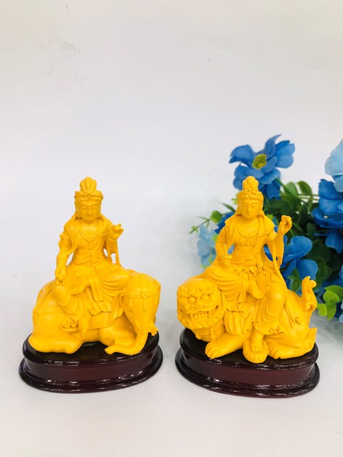 Tượng Văn Thù + Phổ Hiền QA06