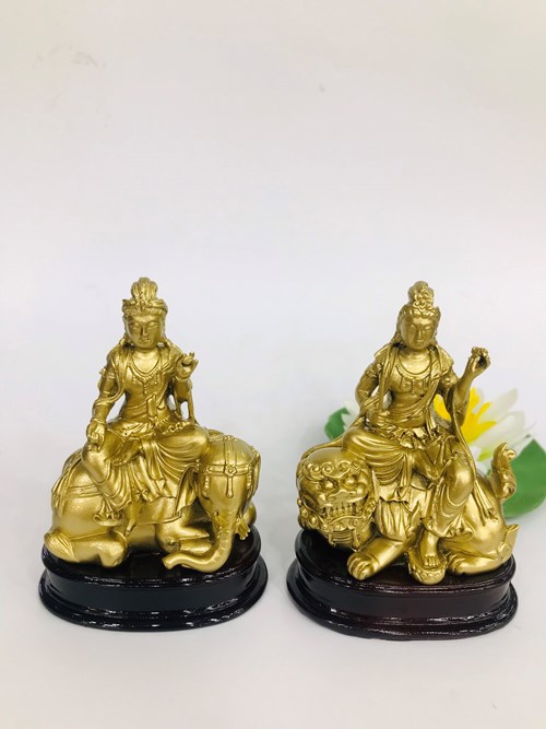 Tượng Văn Thù + Phổ Hiền QA08