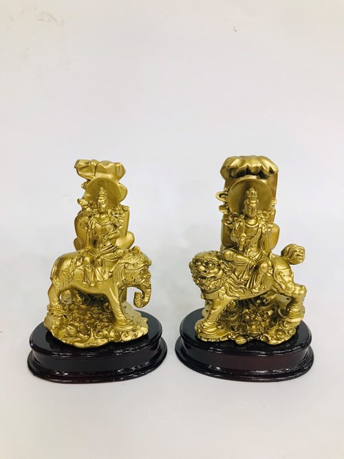 Tượng Văn Thù + Phổ Hiền QA09