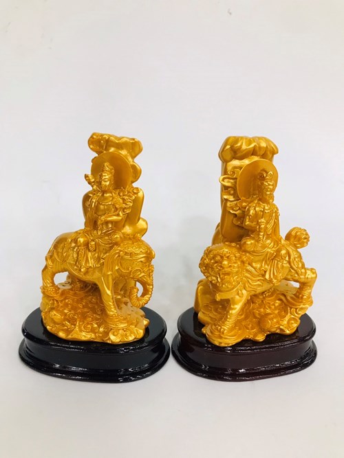 Tượng Văn Thù + Phổ Hiền QA12