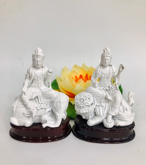 Tượng Văn Thù + Phổ Hiền TR04