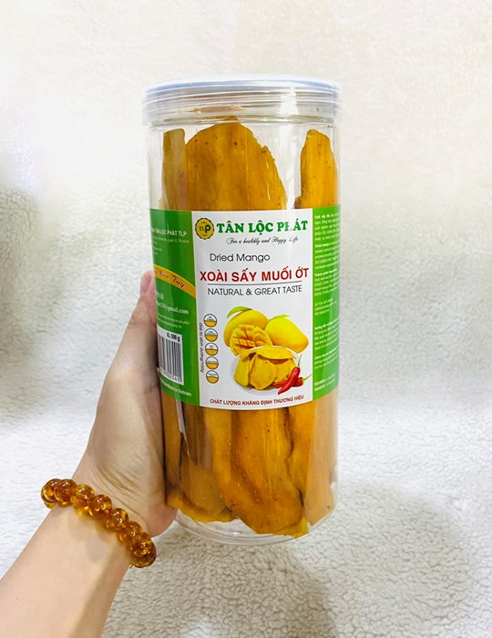 Xoài sấy dẻo muối ớt 500g