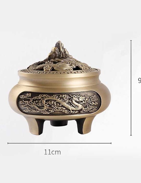 Xông trầm 3 chân đầu rồng