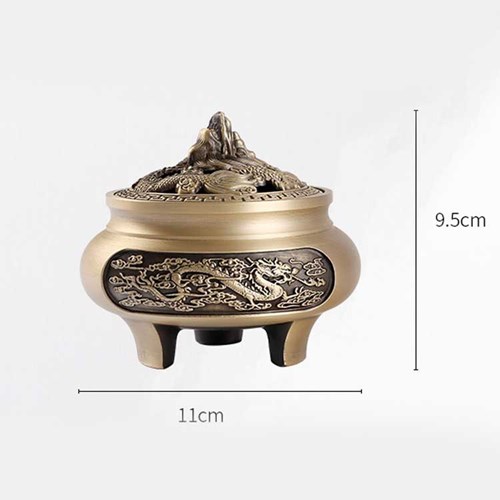 Xông trầm 3 chân đầu rồng