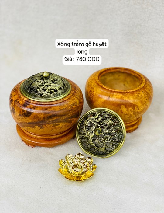 Xông trầm gỗ huyết long 