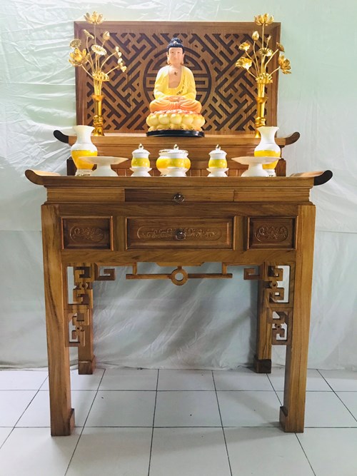 BT 2 Tầng Gỗ gõ 107cm Đặc Biệt