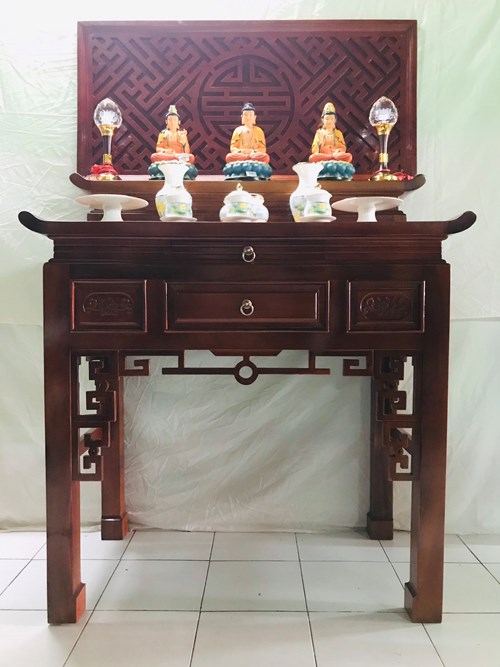 BT 2 tầng gỗ tràm 107cm