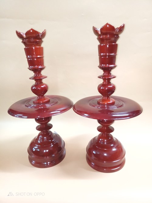 Chân đèn xà cừ 38VD