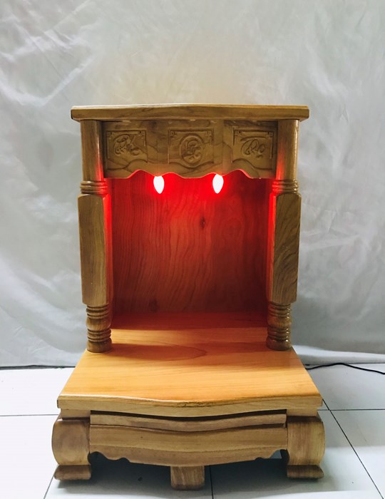 TT gỗ gõ mái bằng vuông to 50